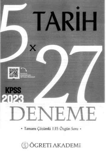 TARİH 5*27 DENEME ÇÖZÜMLÜ Panda Fotokopi & Baskı Merkezi