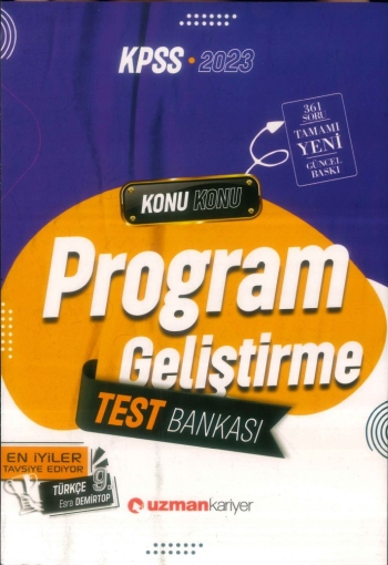 PROGRAM GELİŞTİRME TEST BANKASI KONU KONU Panda Fotokopi & Baskı Merkezi