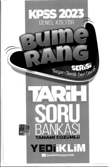 BUMERANG SERİSİ TARİH SORU BANKASI