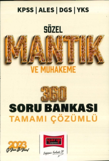 SÖZEL MANTIK VE MUHAKEME 360 ÇÖZÜMLÜ SORU BANKASI Panda Fotokopi & Baskı Merkezi
