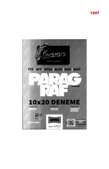 BENZERSİZ SERİSİ PARAGRAF 10*20 DENEME Panda Fotokopi & Baskı Merkezi