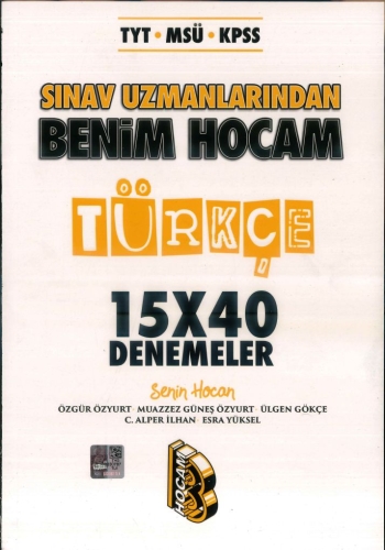 SINAV UZMANLARINDAN TÜRKÇE 15*40 DENEMELER Panda Fotokopi & Baskı Merkezi