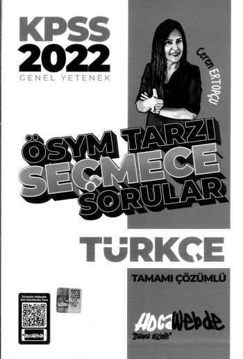 ÖSYM TARZI SEÇMECE TÜRKÇE SORULAR ÇÖZÜMLÜ Panda Fotokopi & Baskı Merkezi