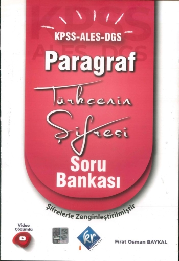 PARAGRAF TÜRKÇENİN ŞİFRESİ SORU BANKASI Panda Fotokopi & Baskı Merkezi