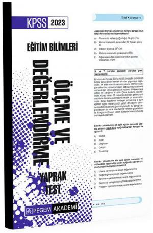 Ölçme ve Değerlendirme Yaprak Test