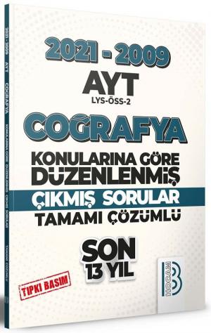 AYT Coğrafya Son 13 Yıl Tıpkı Basım Konularına Göre Düzenlenmiş Tamamı Çözümlü Çıkmış Sorular 2009-2021 Panda Fotokopi & Baskı Merkezi