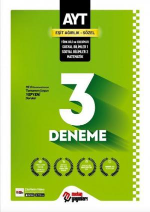 AYT Eşit Ağırlık Sözel 3 Deneme Panda Fotokopi & Baskı Merkezi