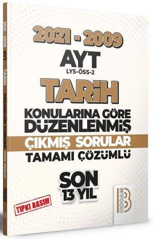 AYT Tarih Son 13 Yıl Tıpkı Basım Konularına Göre Düzenlenmiş Tamamı Çözümlü Çıkmış Sorular 2009-2021 Panda Fotokopi & Baskı Merkezi