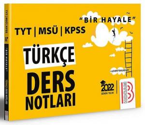 Bir Hayale Serisi TYT KPSS MSÜ Türkçe Ders Notları Panda Fotokopi & Baskı Merkezi