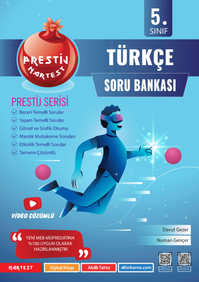 5. Sınıf Prestij Türkçe Soru Bankası Nartest Yayınevi Panda Fotokopi & Baskı Merkezi