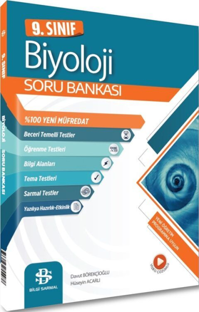 9. Sınıf Biyoloji Soru Bankası Bilgi Sarmal Yayınları Panda Fotokopi & Baskı Merkezi