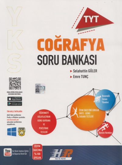 TYT Coğrafya Soru Bankası Hız ve Renk Yayınları Panda Fotokopi & Baskı Merkezi