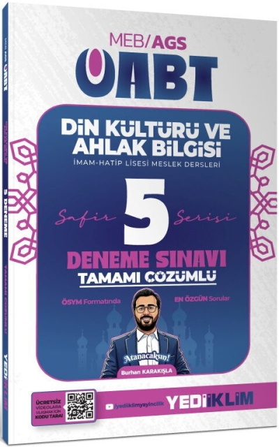 2027 MEB AGS ÖABT Safir Din Kültürü Ve Ahlak Bilgisi Tamamı Çözümlü 5 Deneme Yediiklim Yayınları Panda Fotokopi & Baskı Merkezi