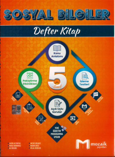 5. Sınıf Sosyal Bilgiler Defter Kitap Mozaik Yayınları Panda Fotokopi & Baskı Merkezi