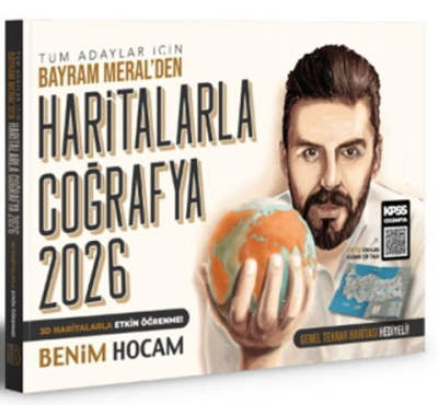 2026 Tüm Adaylar İçin Haritalarla Coğrafya Konu Anlatımı Benim Hocam Yayınları Panda Fotokopi & Baskı Merkezi