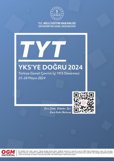 TYT YKS'ye Doğru 2024 Panda Fotokopi & Baskı Merkezi