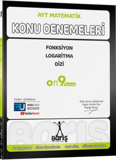 AYT Matematik Fonksiyon Logaritma Dizi Konu Denemeleri Barış Yayınları Panda Fotokopi & Baskı Merkezi