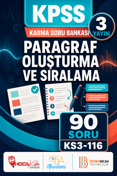 Paragraf Oluşturma ve Sıralama 3 Yayın 90 Soru (Benim Hocam - CBA - Hoca Kafası Yayınları) Panda Fotokopi & Baskı Merkezi