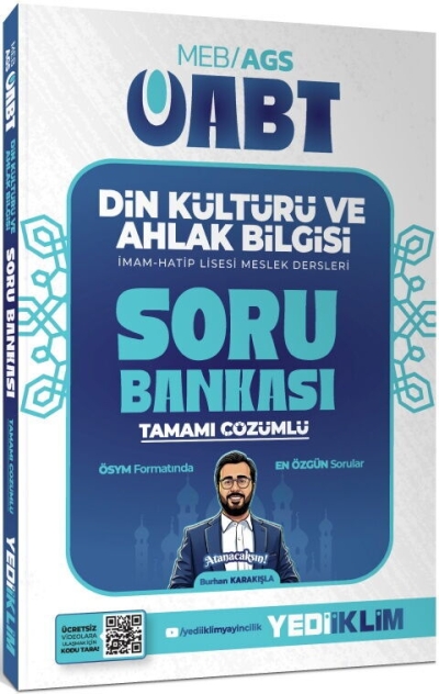 MEB AGS ÖABT Din Kültürü ve Ahlak Bilgisi Tamamı çözümlü Soru Bankası Yediiklim Yayınları Panda Fotokopi & Baskı Merkezi