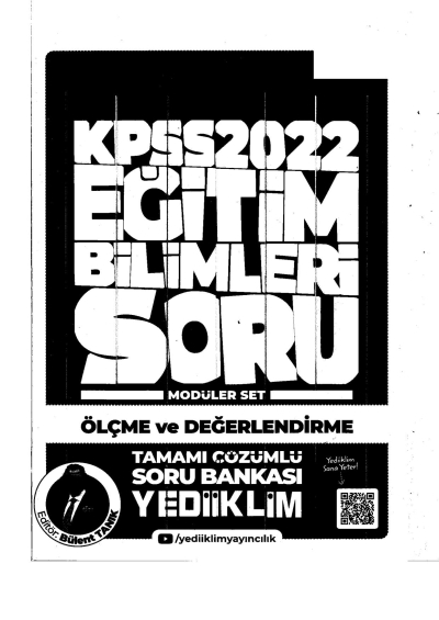 2022 KPSS Ölçme ve Değerlendirme Soru Bankası Modüler Set