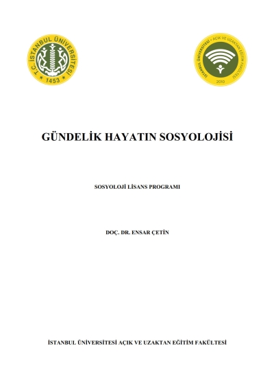 Gündelik Hayatın Sosyolojisi Panda Fotokopi & Baskı Merkezi
