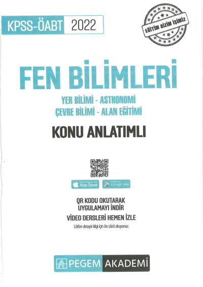 FEN BİLİMLERİ KONU ANLATIMI YER BİLİMİ-ASTRONOMİ-ÇEVRE BİLİMİ-ALAN EĞİTİMİ Panda Fotokopi & Baskı Merkezi