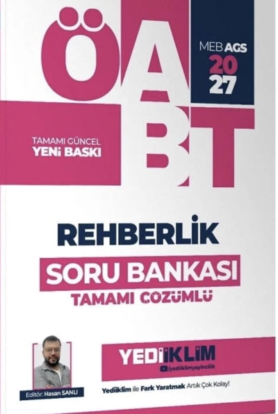 MEB AGS ÖABT Rehberlik Tamamı Çözümlü Soru Bankası Yediiklim Yayınları Panda Fotokopi & Baskı Merkezi