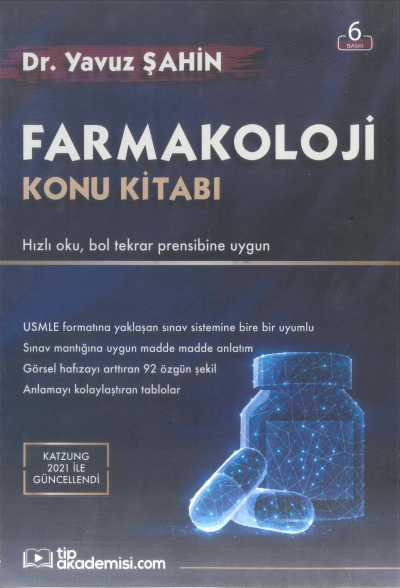 Farmakoloji Konu Kitabı Dr. Yavuz Şahin Tıp Akademisi