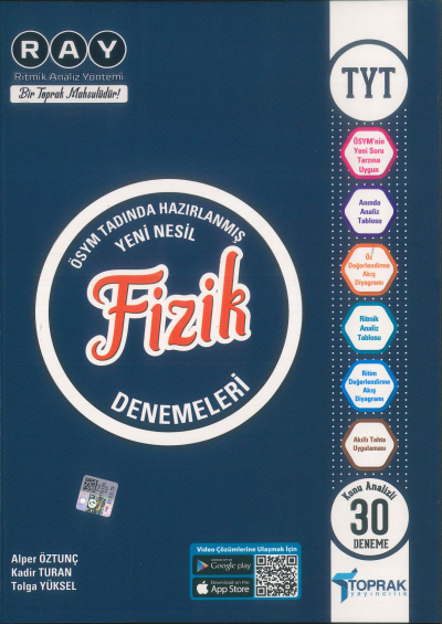 TYT Fizik RAY Konu Analizli 30 Deneme Toprak Yayıncılık Panda Fotokopi & Baskı Merkezi
