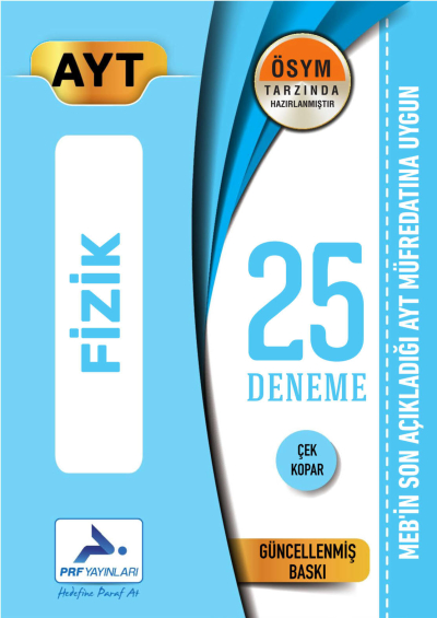 AYT Fizik Özel 25 Deneme PRF Paraf Yayınları