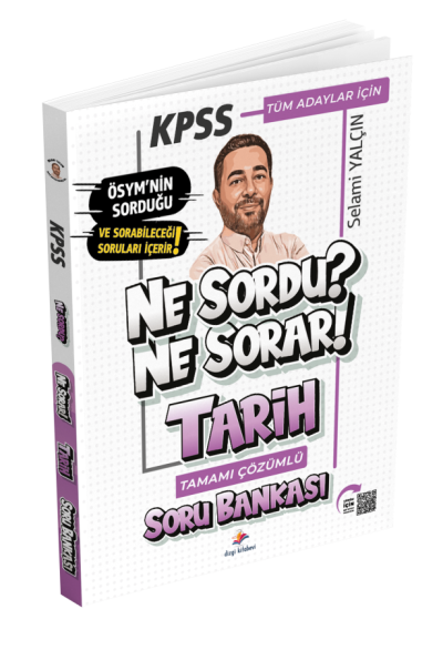 KPSS Tarih Ne Sordu Ne Sorar Soru Bankası Çözümlü Selami Yalçın Dizgi Kitap Yayınları Panda Fotokopi & Baskı Merkezi
