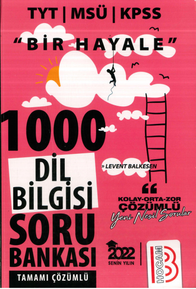 TYT BİR HAYALE 1000 DİL BİLGİSİ SORU BANKASI ÇÖZÜMLÜ Panda Fotokopi & Baskı Merkezi