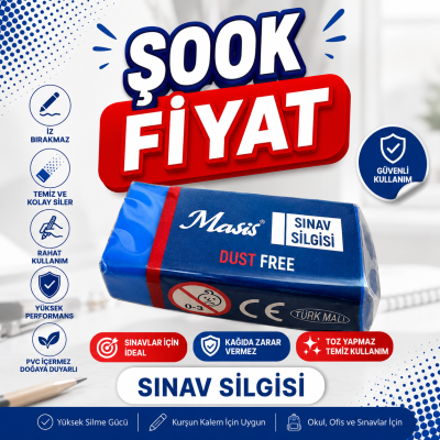 Masis Mavi Sınav Silgisi Panda Fotokopi & Baskı Merkezi