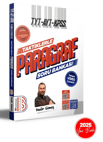 TYT - AYT - KPSS Taktiklerle Paragraf Tamamı Video Çözümlü Soru Bankası Benim Hocam Yayınları