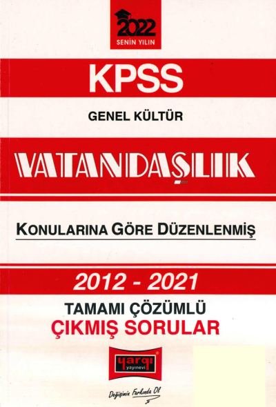 2012-2021 KONULARINA GÖRE DÜZENLENMİŞ ÇÖZÜMLÜ VATANDAŞLIK ÇIKMIŞ SORULAR Panda Fotokopi & Baskı Merkezi