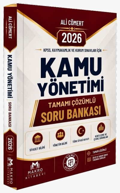 2026 KPSS Kaymakamlık Kamu Yönetimi Soru Bankası Çözümlü Ali Cömert Makro Kitabevi