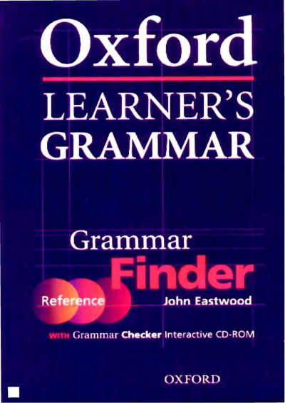 Oxford Learner's Grammar Grammar Finder Panda Fotokopi & Baskı Merkezi