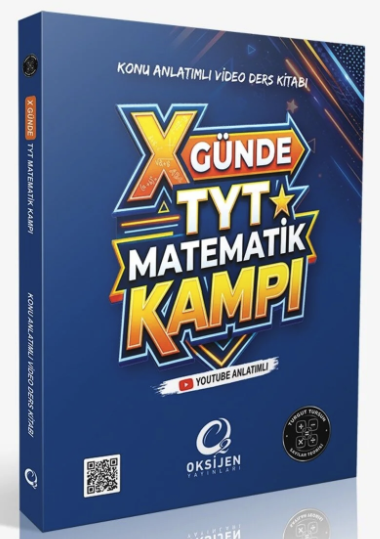 TYT X Günde Matematik Kampı Konu Anlatımlı Video Ders Kitabı Oksijen Yayınları Panda Fotokopi & Baskı Merkezi