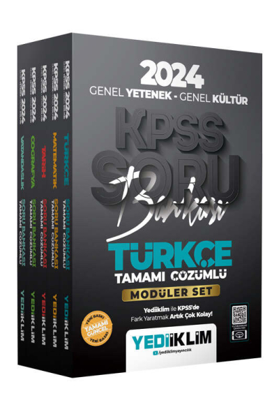 2024 KPSS GY GK Modüler Set Soru Bankası MATEMATİK Panda Fotokopi & Baskı Merkezi