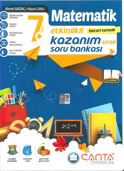 7.Sınıf Kazanım Matematik Soru Bankası Çanta Yayınları Panda Fotokopi & Baskı Merkezi