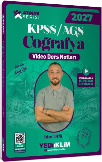 KPSS MEB-AGS Coğrafya Atölye Video Ders Notları Hakan Topcan Yediiklim Yayınları Panda Fotokopi & Baskı Merkezi