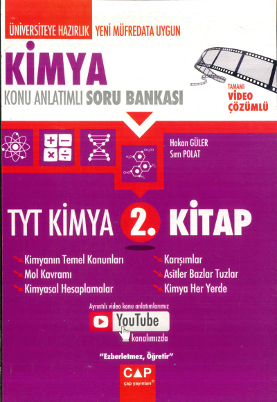 TYT KİMYA KONU ANLATIMLI SORU BANKASI 2. KİTAP Panda Fotokopi & Baskı Merkezi