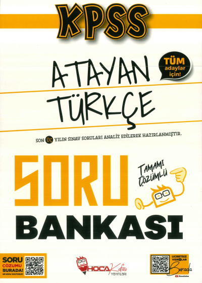 ATAYAN TÜRKÇE SORU BANKASI TAMAMI ÇÖZÜMLÜ