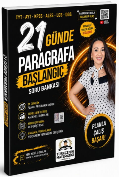 Türkçenin Matematiği 21 Günde Paragrafa Başlangıç Soru Bankası Panda Fotokopi & Baskı Merkezi