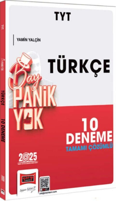 2025 TYT Tamamı Çözümlü Panik Yok Türkçe 10 Deneme Yargı Yayınları Panda Fotokopi & Baskı Merkezi