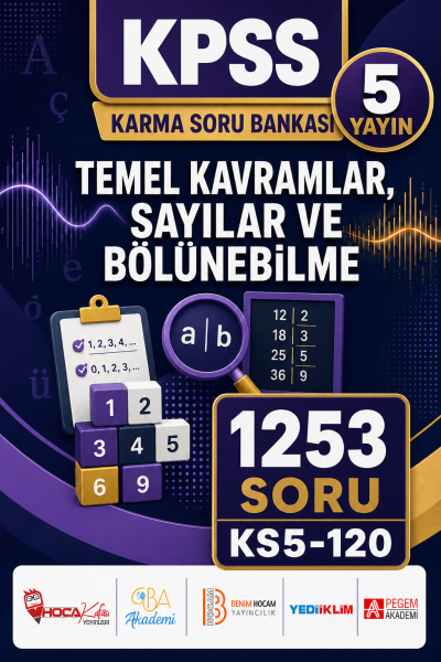 Temel Kavramlar, Sayılar ve Bölünebilme 5 Yayın 1253 Soru Panda Fotokopi & Baskı Merkezi