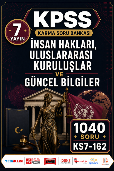 İnsan Hakları, Uluslararası Kuruluşlar ve Güncel Bilgiler 7 Yayın 1040 Soru Panda Fotokopi & Baskı Merkezi