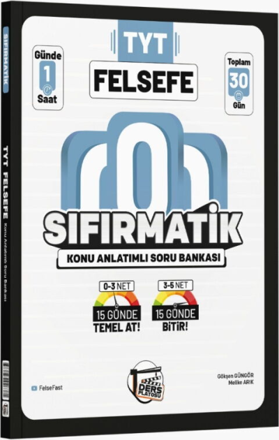 TYT Felsefe Sıfırmatik Konu Anlatımlı Soru Bankası Ders Platosu Panda Fotokopi & Baskı Merkezi