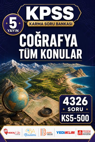 COĞRAFYA TÜM KONULAR 5 Yayın 4326 Soru Panda Fotokopi & Baskı Merkezi