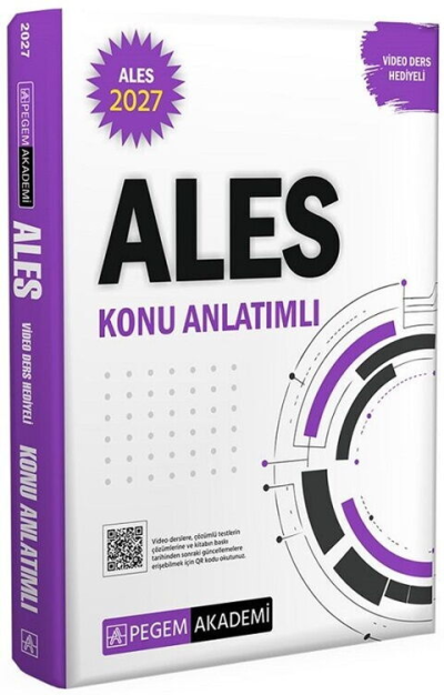 2027 ALES Konu Anlatımlı (Video Ders Hediyeli) Pegem Akademi Yayıncılık Panda Fotokopi & Baskı Merkezi